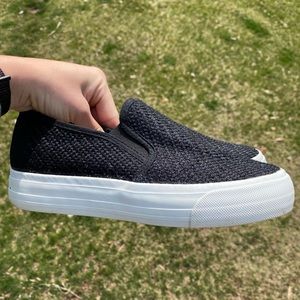 Black slip on shoes